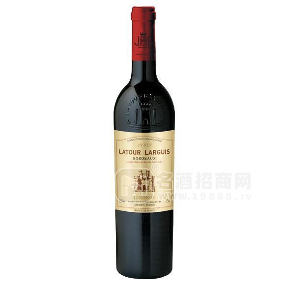 法國拉圖蘭爵原瓶進口吉倫特2009古堡干紅葡萄酒