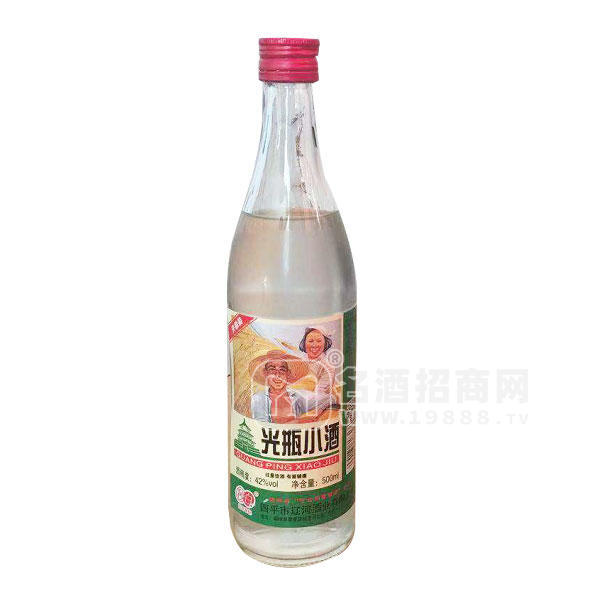 秒白 光瓶小酒白酒招商500ml