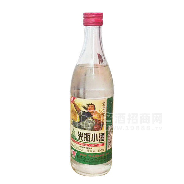 秒白 光瓶小酒白酒500ml