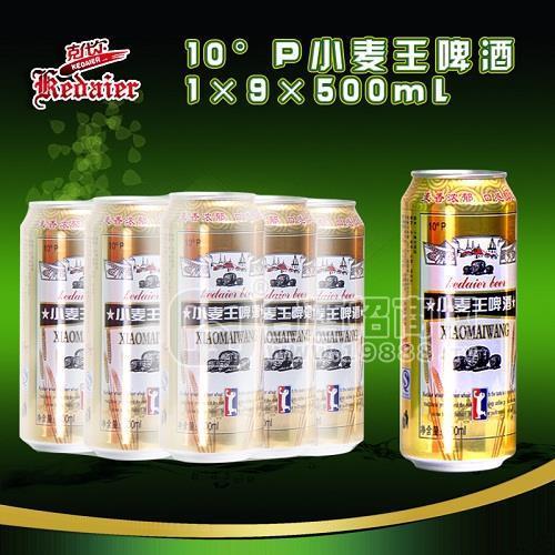 10°P山東德州克代爾小麥王啤酒1×9×500ml