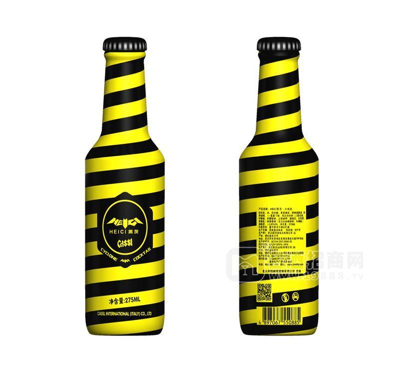HEICI黑茨 開(kāi)心派系列 夜店酒水微醺 330ml*24瓶 整箱 炫酷外觀招商招商