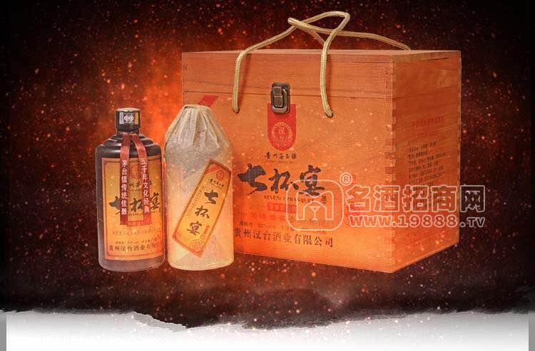 七杯宴漢臺(tái)醬香型白酒通達(dá)福