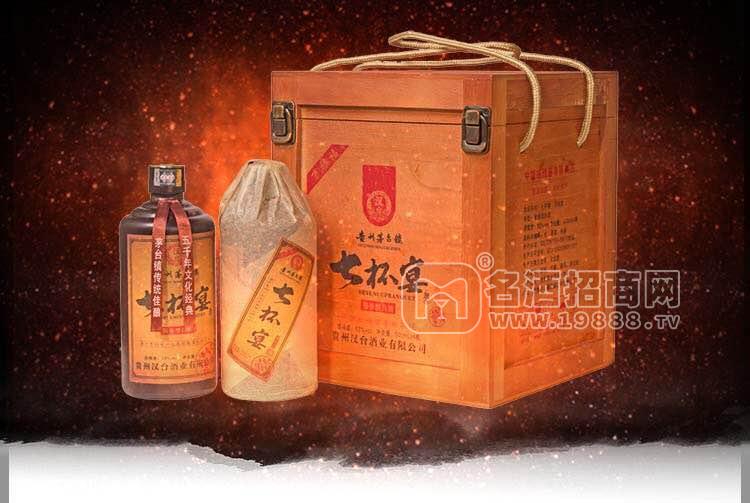 七杯宴漢臺(tái)醬香型白酒萬(wàn)祿福