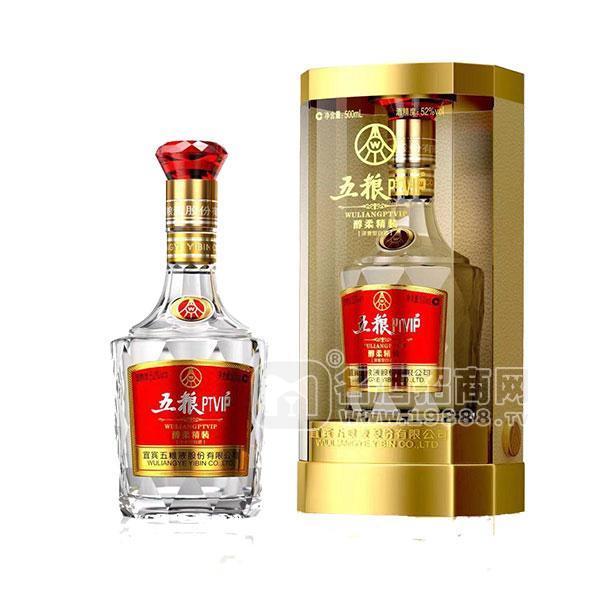 ·五粮PTVIP醇柔精装浓香型白酒500ml 