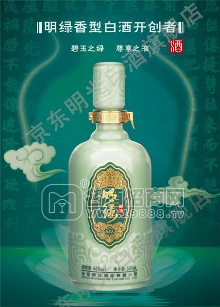 安徽純糧名酒老明光酒明綠御酒明綠液3A