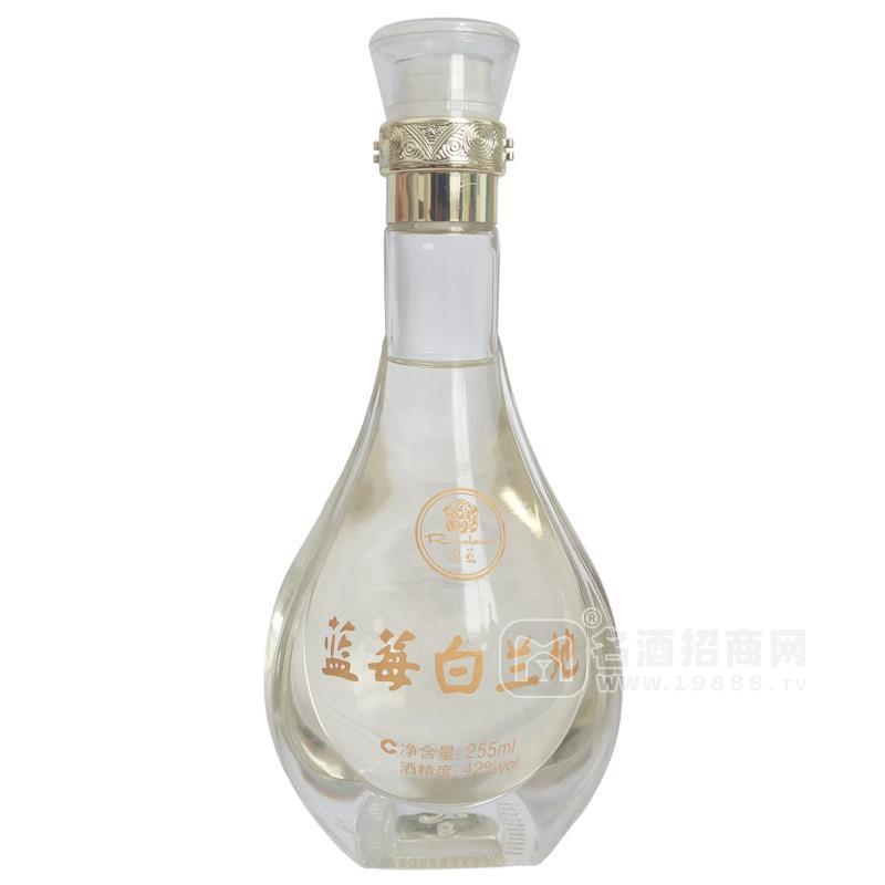 貴州藍(lán)美_藍(lán)莓白酒白蘭地255ml