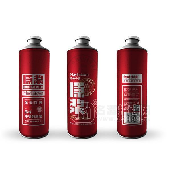 美林小镇 原浆啤酒招商 全麦白啤1L 