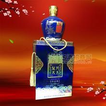 復(fù)興天下濃香型白酒 藍(lán)瓶禮盒500ml