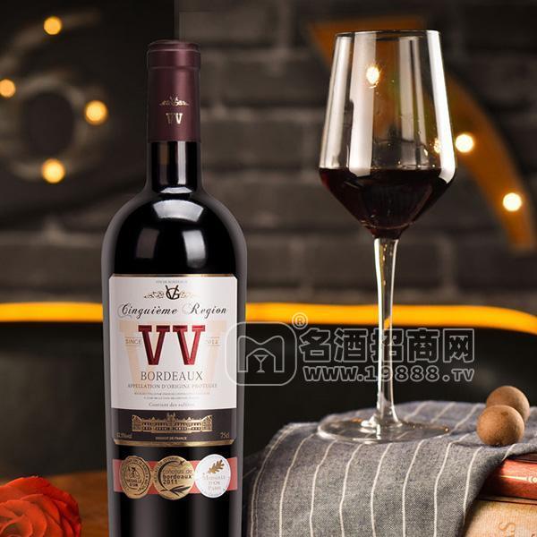 法國第五莊園精釀干紅葡萄酒招商750ml