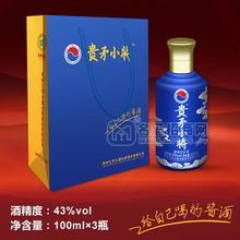 貴矛小將43度白酒 禮品手提袋100mlx3瓶
