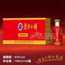 贵矛小将53度白酒 箱装100mlx24瓶
