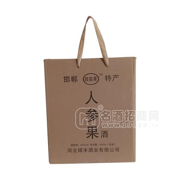 碩豐酒業(yè) 邯鄲特產(chǎn) 42°人參果酒 手提箱裝新品招商900ml