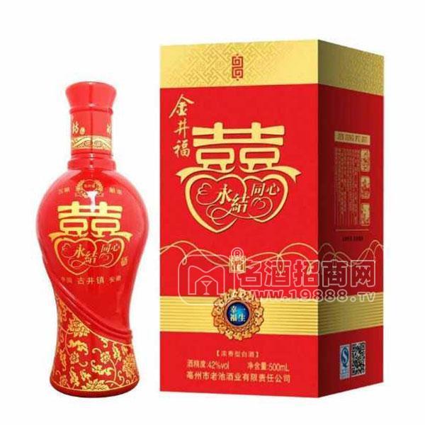·老池酒业 金井福 浓香型白酒 喜宴用酒 42度白酒招商500ml 