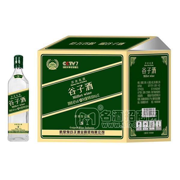谷子酒濃香型白酒42° 白酒招商500mlx12