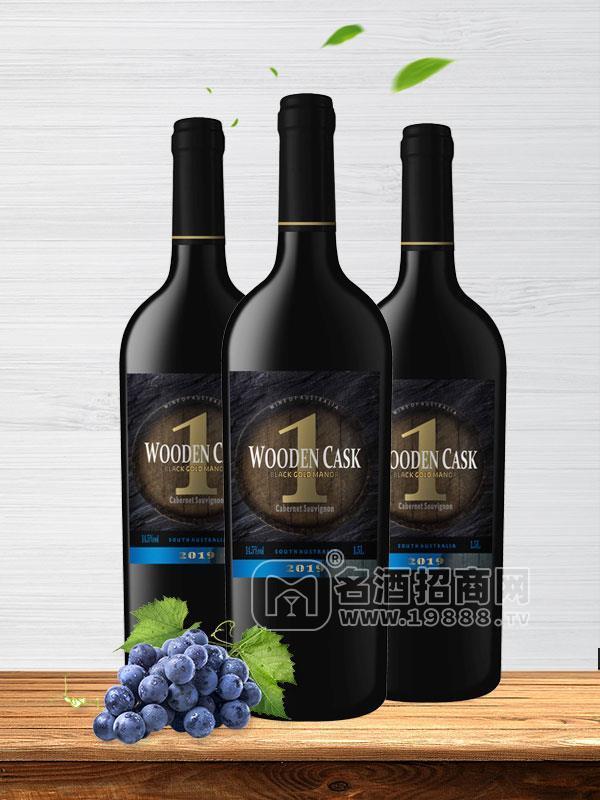 【澳洲原瓶進(jìn)口紅酒】黑金莊1號(hào)木桶赤霞珠1.5L干紅葡萄酒