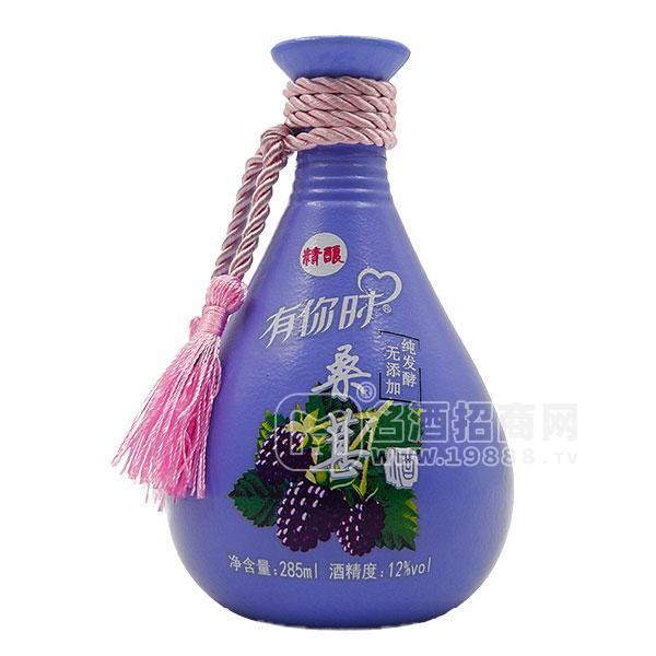 有你時精釀桑葚酒 花果酒招商代理285ml