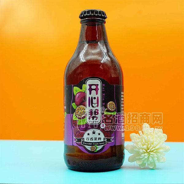 開心幫百香果啤酒招商3.5%vol 瓶裝水果啤酒代理280ml