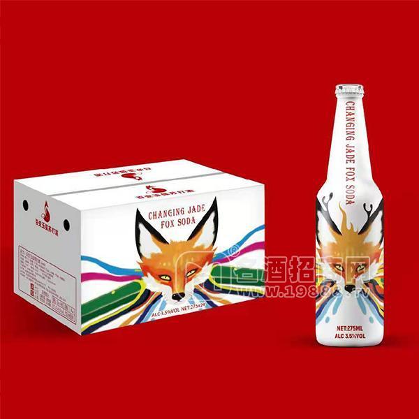 整箱装百变玉狐苏打酒代理招商夜场酒水批发275ml