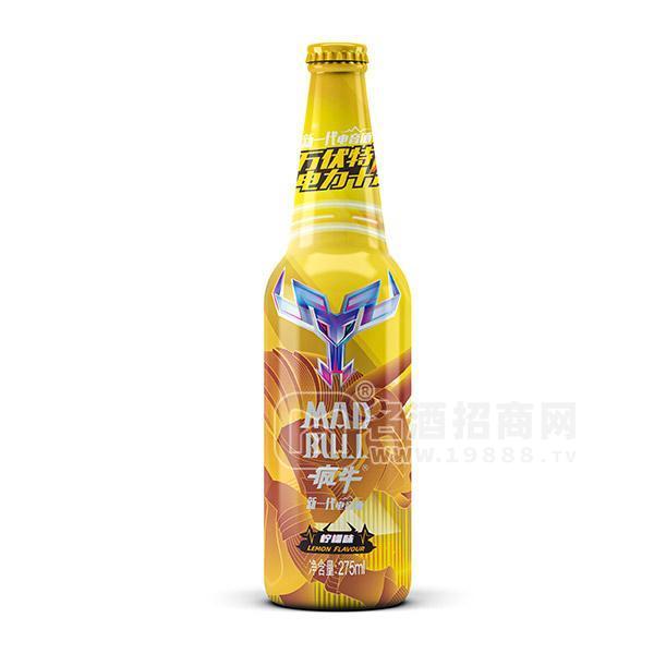 瘋牛新一代電音酒檸檬味蘇打酒招商275ml