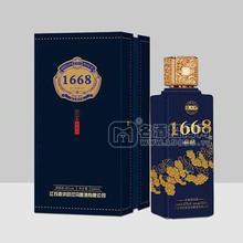 交天下酒交天下1668酒濃香型白酒招商藍(lán)瓶500ml