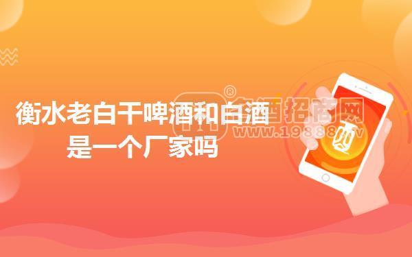 衡水老白干啤酒和白酒是一個廠家嗎