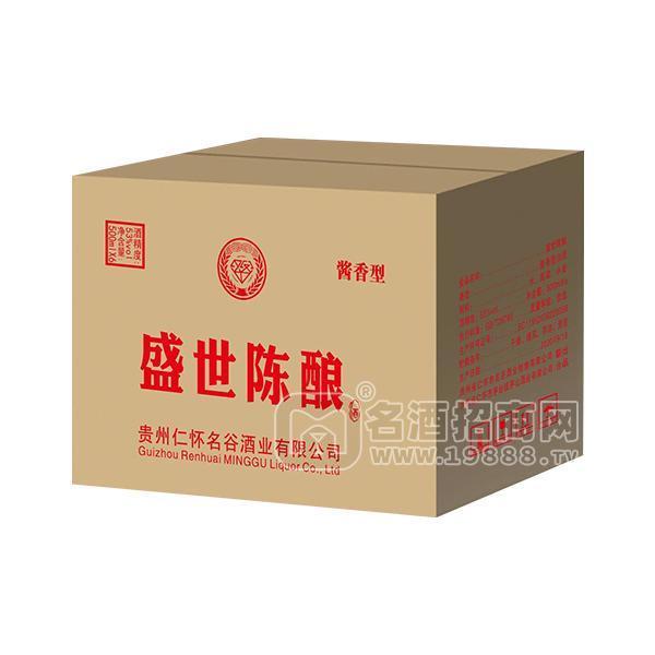 名谷酒業(yè)盛世陳釀醬香型白酒招商醬酒代理整箱裝