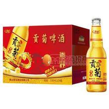 質(zhì)寶酒業(yè) 貢菊啤酒 全麥啤酒 整箱招商330mlx24瓶