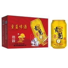 質(zhì)寶酒業(yè) 貢菊啤酒 金罐啤酒招商330mlx24罐