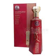 現代人酒濃香型白酒招商紅瓶禮盒裝500ml