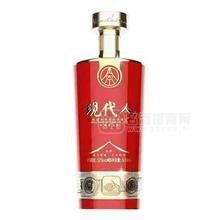 現(xiàn)代人酒濃香型白酒招商紅瓶500ml