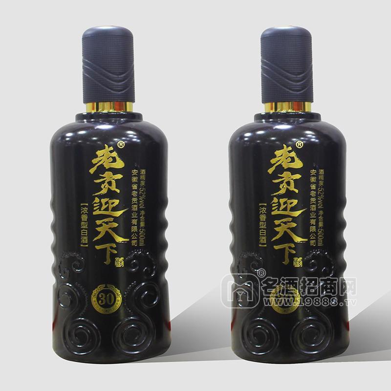 老貢迎天下酒濃香型年份老酒白酒招商500ml