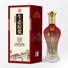 生態(tài)原漿酒濃香型白酒招商紅瓶500ml