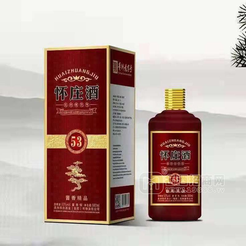 懷莊酒53系列53%vol醬香精品醬香型白酒禮盒裝招商500ml