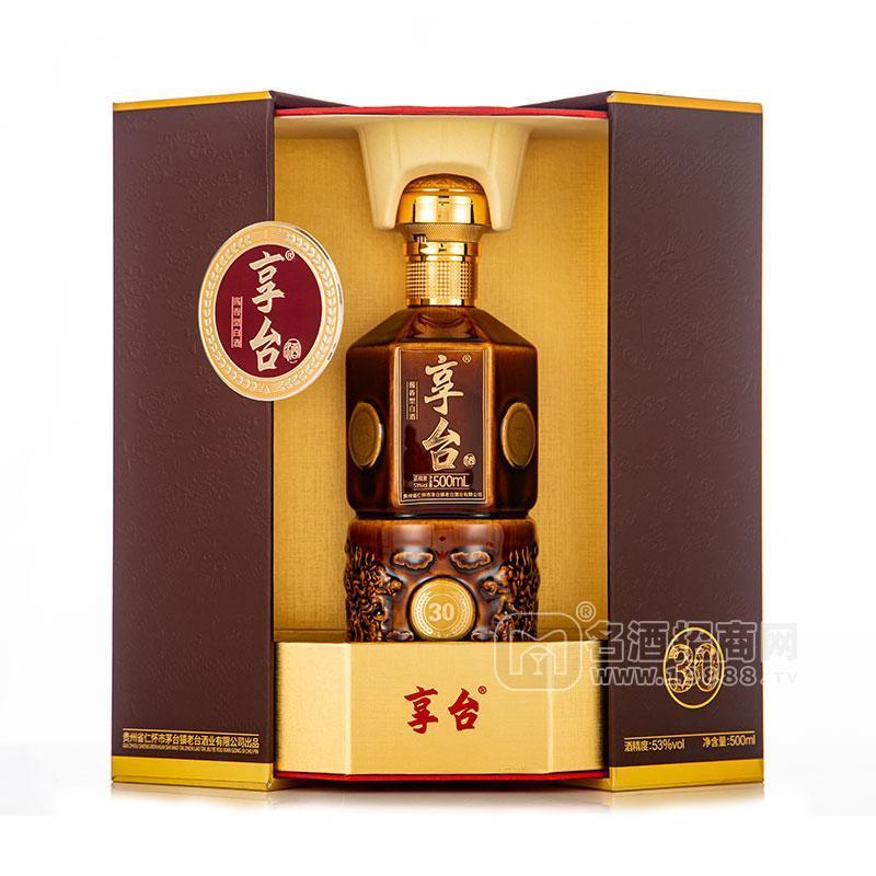 享臺(tái)30醬香型白酒53%vol白酒禮盒裝招商500ml