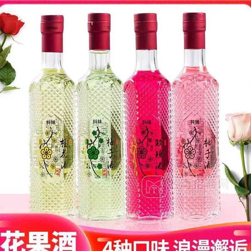 抖妹梅子酒 桂花酒 玫瑰酒 桃子酒招商花果酒