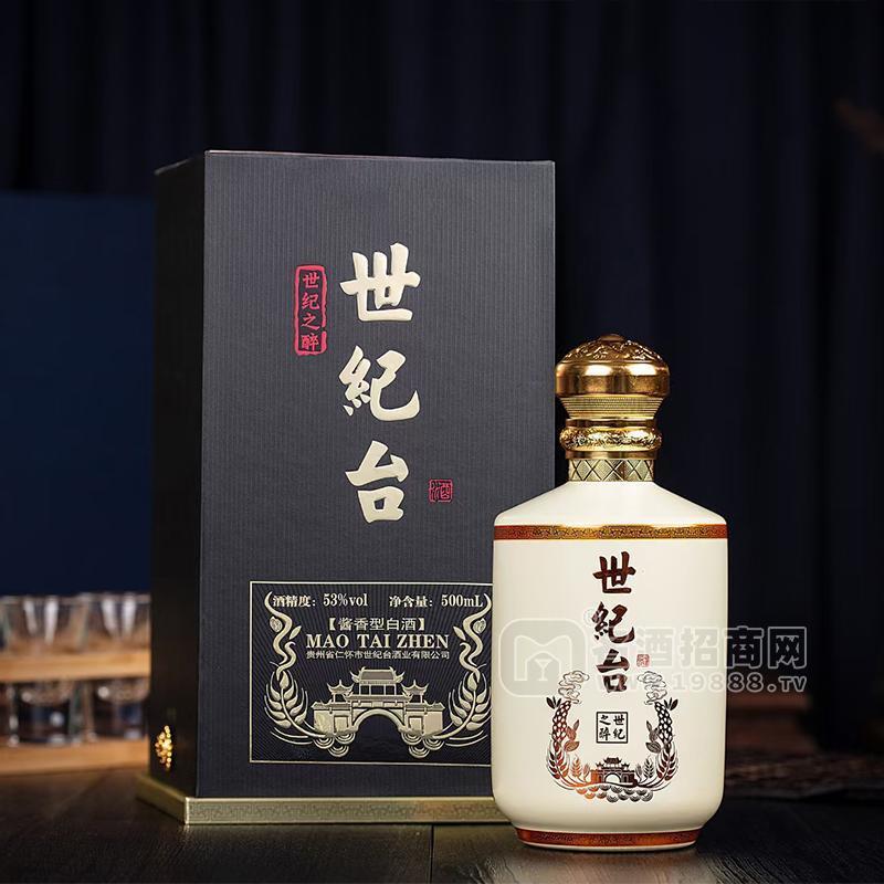 世紀(jì)臺(tái)酒—世紀(jì)之醉醬香型白酒53%vol白酒招商500ml