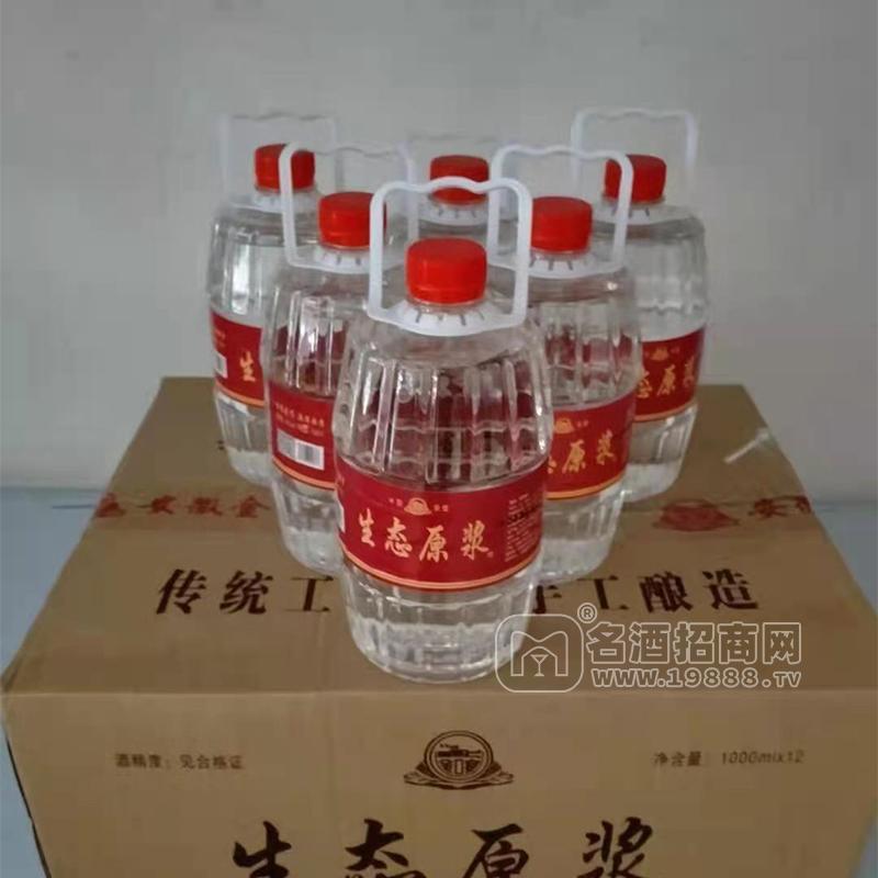 生態(tài)原漿桶裝白酒廠家直銷(xiāo)招商1000mlX12桶
