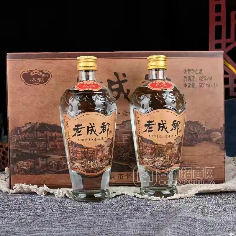 懷洲酒老成都酒濃香型白酒箱裝500mlx12瓶