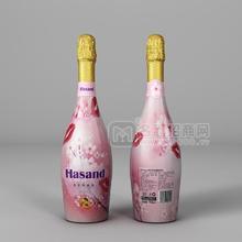 喜沙桃紅起泡酒配制酒招商750ml