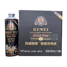 科威精釀暢享版黑啤酒980mlx6罐