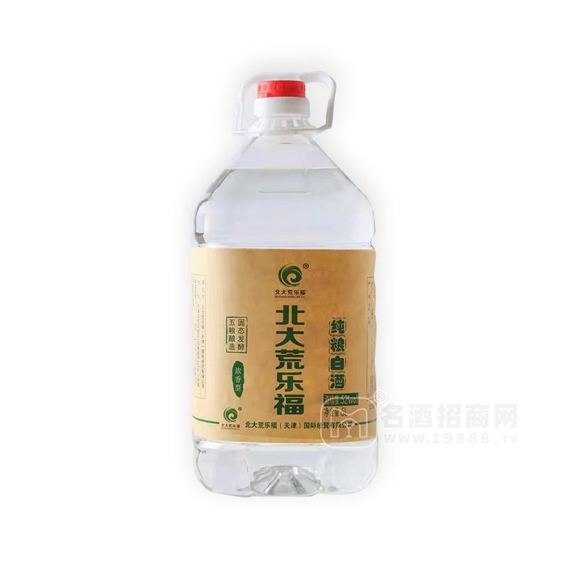 北大荒樂(lè)福純糧白酒五糧釀造濃香型5L