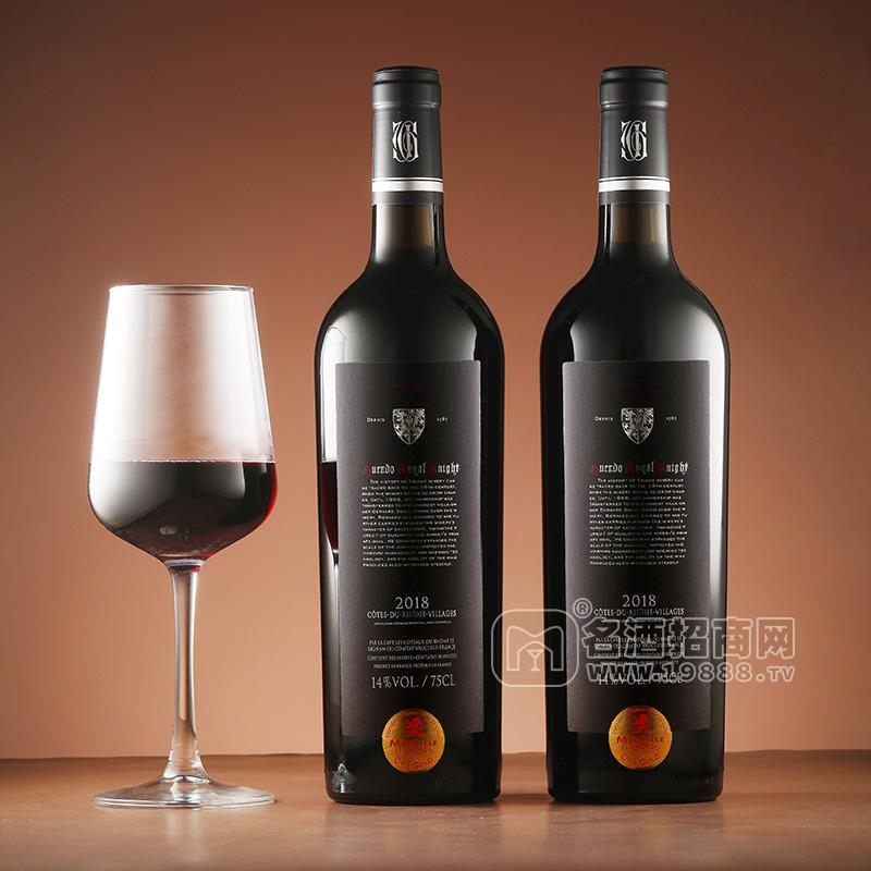 古爾多?皇家騎士法國進口干紅葡萄酒14%vol750ml代理
