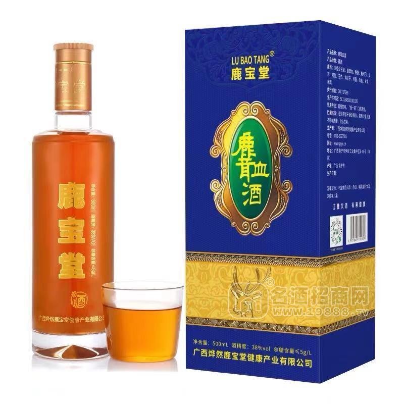 鹿寶堂鹿茸血酒 福運38度 500ml