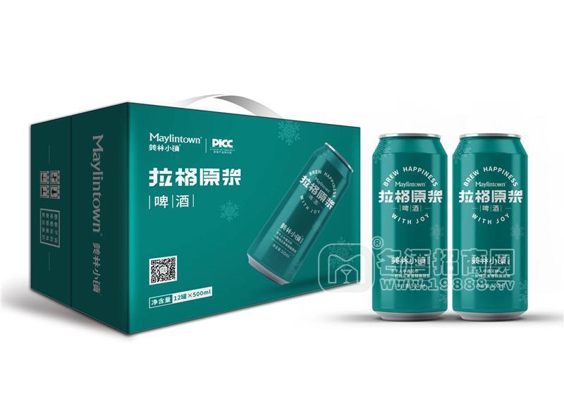 美林小鎮(zhèn)拉格原漿精釀啤酒500mlX12瓶