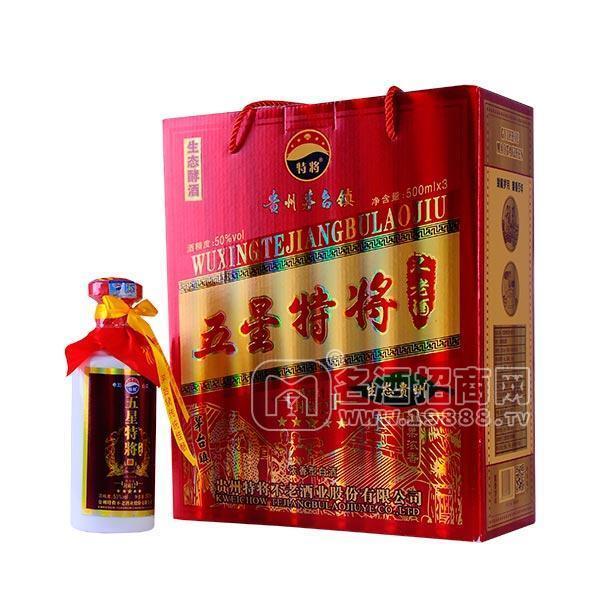 五星特將不老酒濃香型白酒招商特釀級(jí)500ml