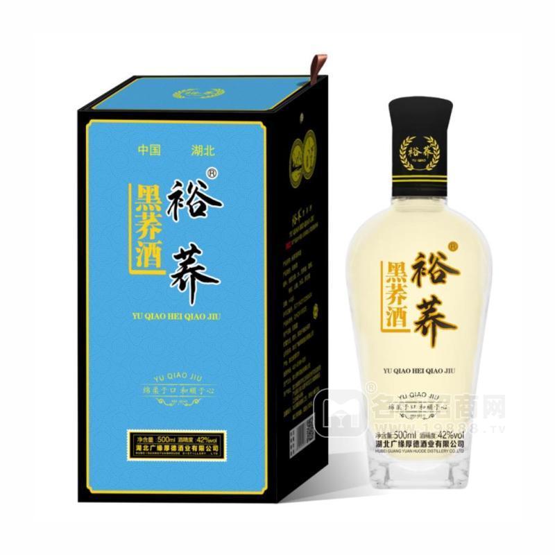 裕蕎苦蕎酒湖北毛鋪同款苦蕎酒黑蕎禮盒白酒500ml