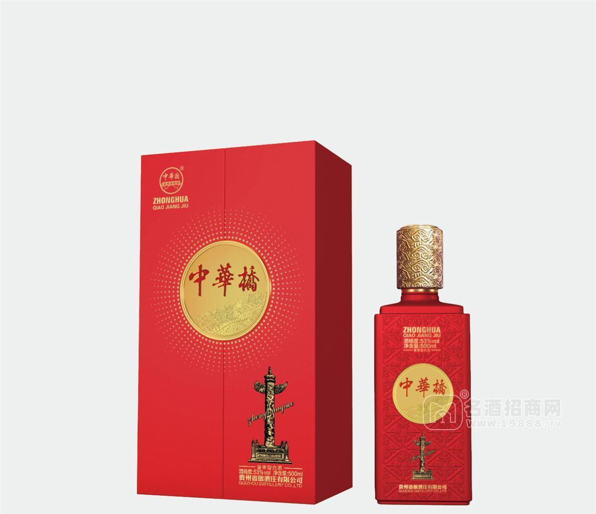 中華橋--大國方正，醬香型白酒，醬酒53度招商