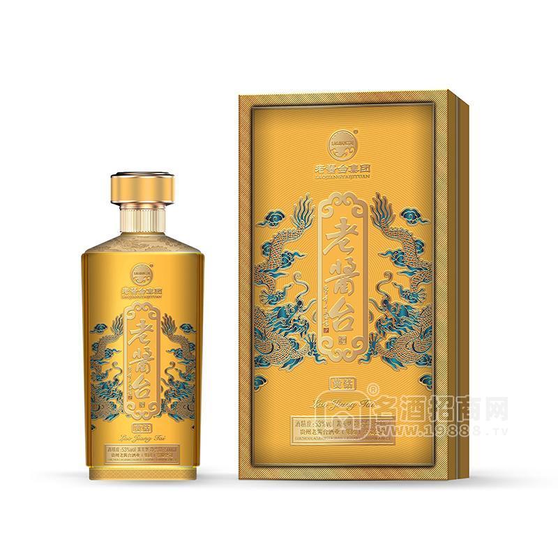 ·老酱台53度白酒酱香型酱酒招商代理黄钻500mL 