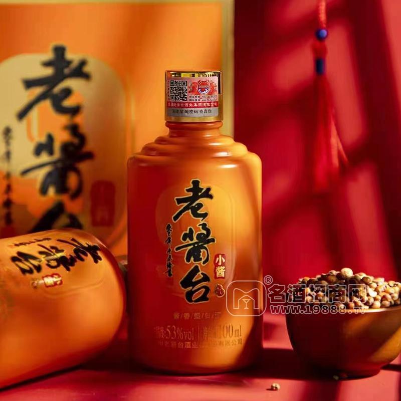 老醬臺(tái)53度白酒醬香型小醬酒廠(chǎng)家招商代理100mL