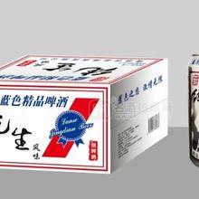 藍色精品啤酒純生風(fēng)味500ml